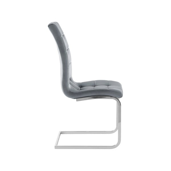 Сиви кадифени трапезни столове в комплект от 2 бр. Lola – Støraa-image-2