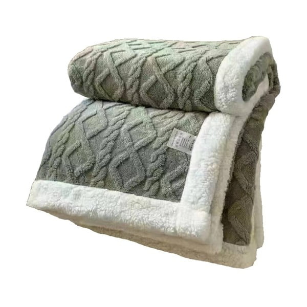 Зелено одеяло от шерпа 150x200 cm Island – My House-image-1