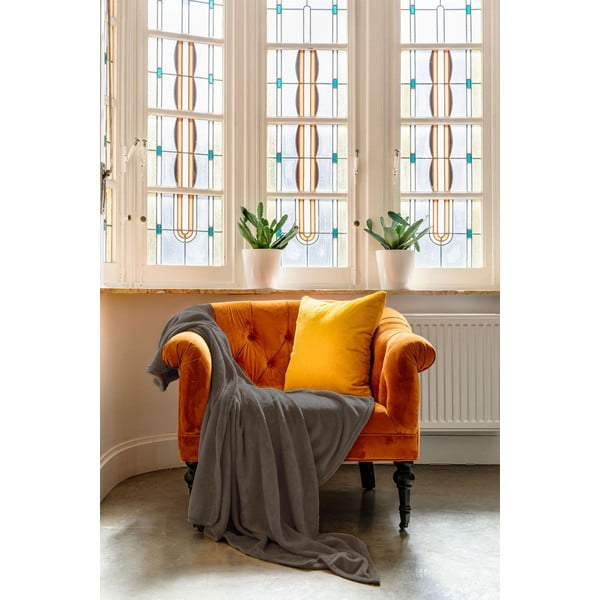 Сиво микро плюшено одеяло , 150 x 200 cm - Tiseco Home Studio-image-1