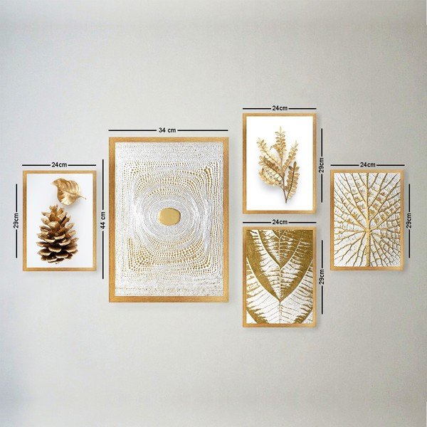 Картини в комплект от 5 бр. 34x44 cm – Wallity-image-3