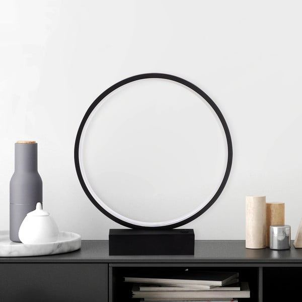 Черна LED настолна лампа (височина 35 cm) Halka – Opviq lights-image-4
