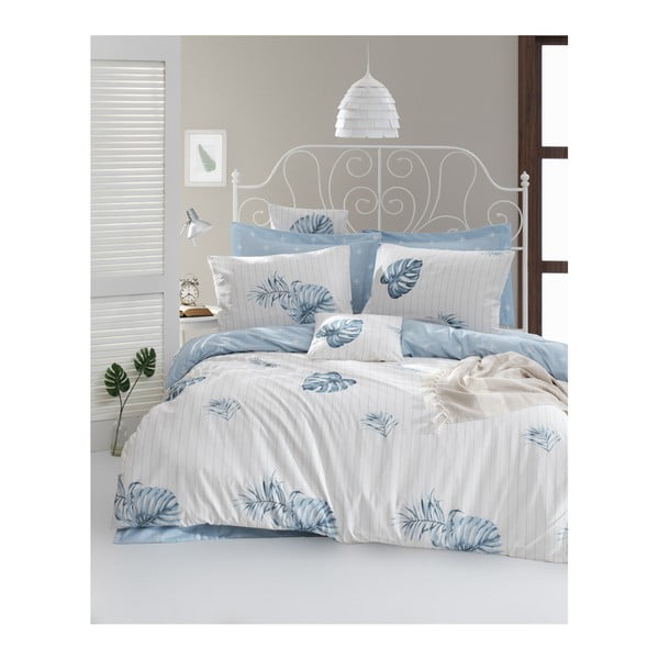 Памучно спално бельо за единично легло Ranforce Terezie Blue, 140 x 200 cm - Mijolnir