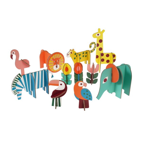 Дървена сгъваема игра Wild Wonders - Rex London-image-2