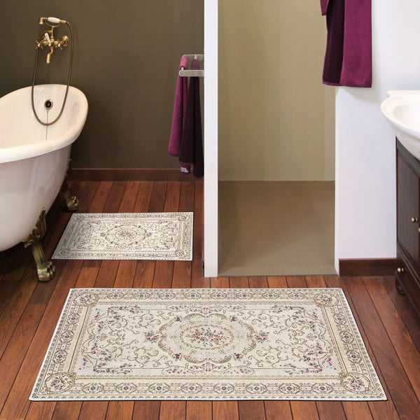 Кафяви-бежови килими за баня в комплект от 2 бр. 60x100 cm – Foutastic-image-1