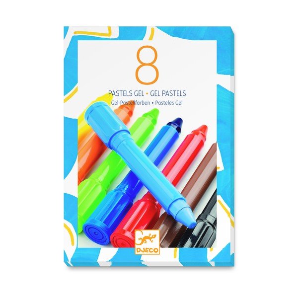 Комплект от 8 гел пастела Classic - Djeco-image-1