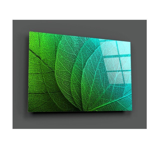 Стъклена картина Green Leaf - Insigne-image-3