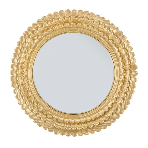 Стенно огледало с желязна рамка Glam Lamin, ⌀ 43 cm - Mauro Ferretti