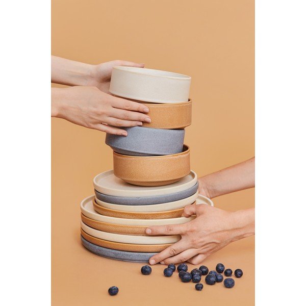 Керамичен кремав комплект от 18 части Malia - Bonami Selection-image-3