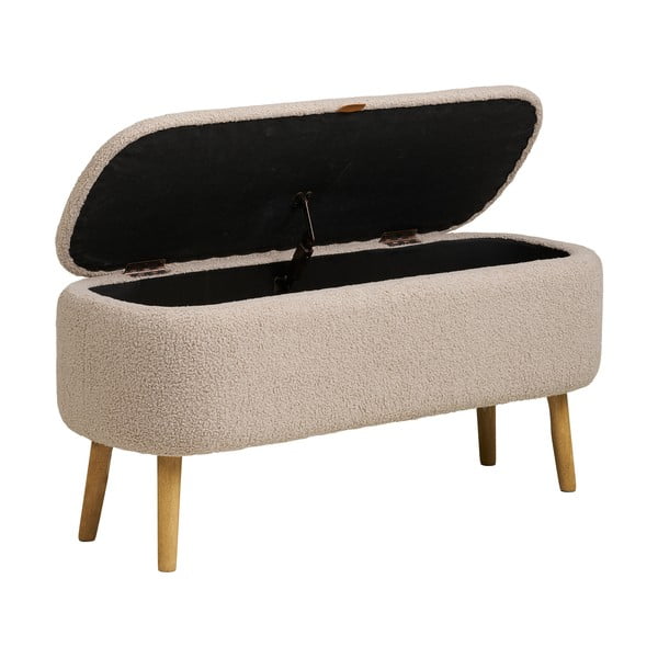 Бежова пейка от прежда с примки от букле Harlow – House Nordic-image-4