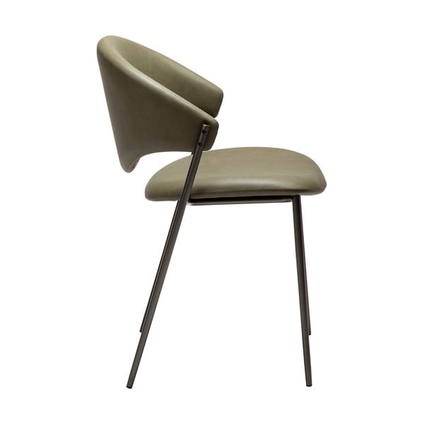 Трапезен стол от имитация на кожа в цвят каки Zone – DAN-FORM Denmark-image-2