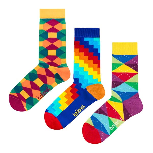 Подаръчен комплект чорапи Pattern, размер 41-46 - Ballonet Socks