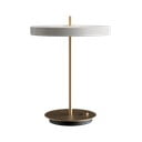 Бяла LED настолна лампа с възможност за димиране и метален абажур (височина 41,5 cm) Asteria Table - UMAGE