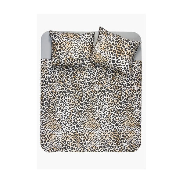 Bavlněné povlečení s leopardím vzorem Ambianzz, 140 x 220 cm