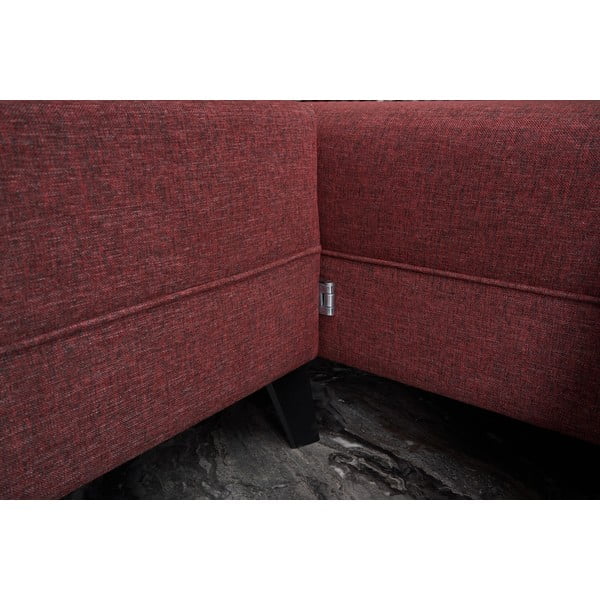 Ъглов разтегателен диван в тухлен цвят (U-образен) Belen - Balcab Home-image-1