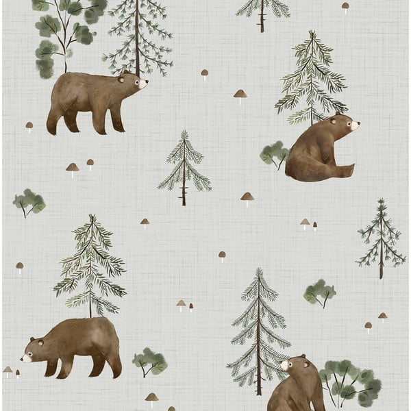 Детски тапет 10 м x 50 см Mountain & Bears - Lilipinso