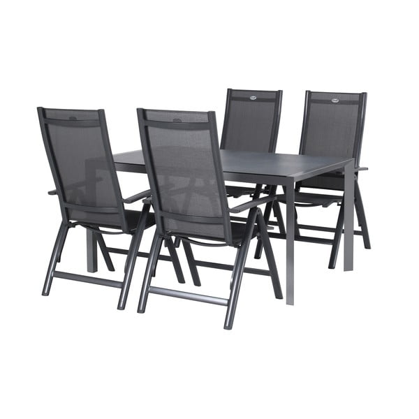 Тъмносив градински стол метален Aruba – Hartman-image-2