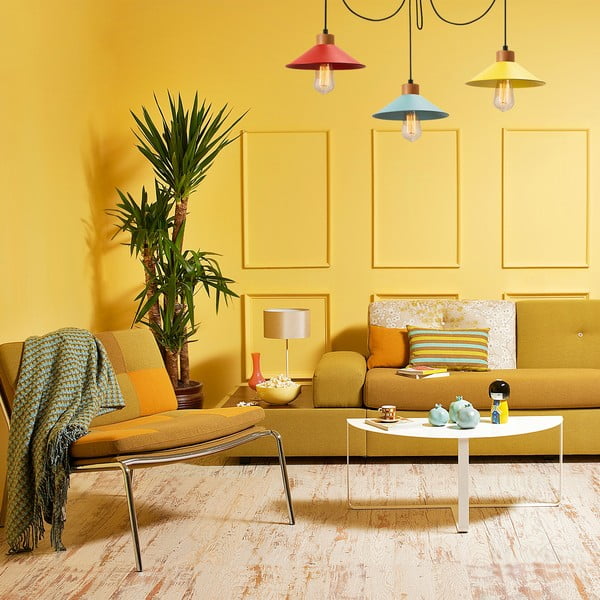 Висящо осветително тяло с метален абажур ø 114 cm Manavgat – Opviq lights-image-1