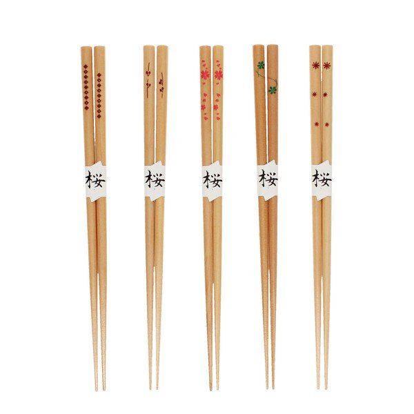 Дървени пръчици в комплект от 5 бр. в естествен цвят Delicate – Rex London