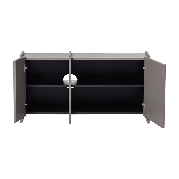 Сива маса за телевизор от декор от ясен 102x53x44 cm Brock – WOOOD-image-3