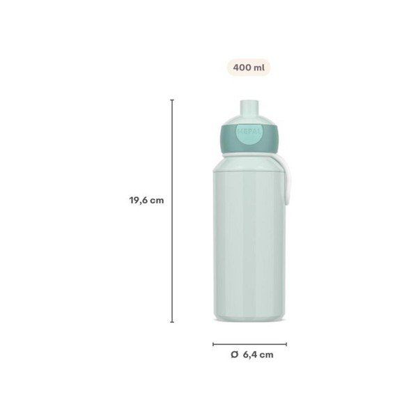 Бежова пластмасова детска бутилка 400 ml Sunshine & Rainbow – Mepal-image-4
