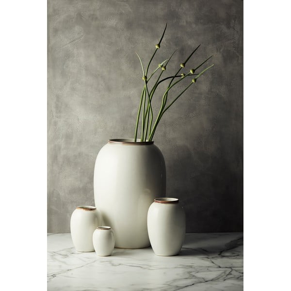 Бяла глинена ваза (височина 20 cm) Gastro  – Bitz-image-1
