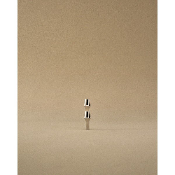 Z terazza ваза в блестящо сребрист цвят (височина 11 cm) BMF – STOFF Nagel-image-2