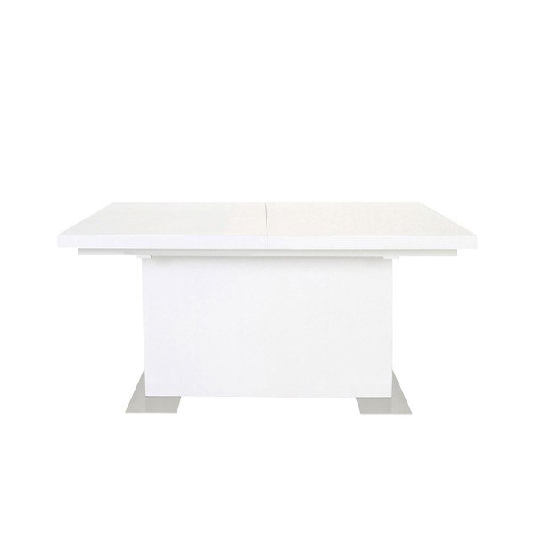 Bílý rozkládací jídelní stůl Actona Brick, délka 130 - 180 cm