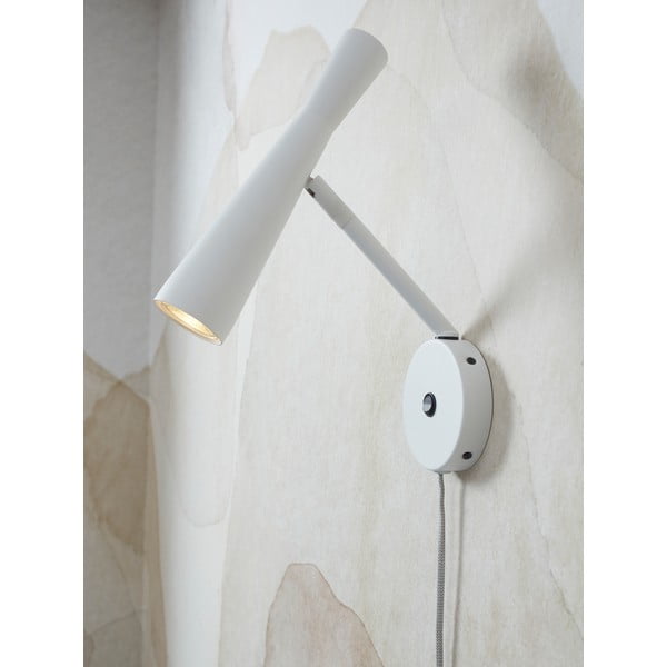 Бяла стенна лампа ø 6 cm Bordeaux – it's about RoMi-image-2