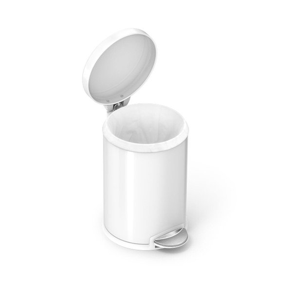 Bílý pedálový koš simplehuman, 4.5 l-image-3