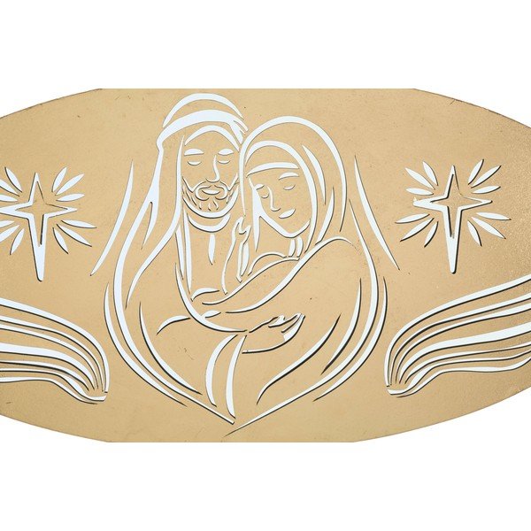 Декорация за стена в златист цвят Nativity - Mauro Ferretti-image-2