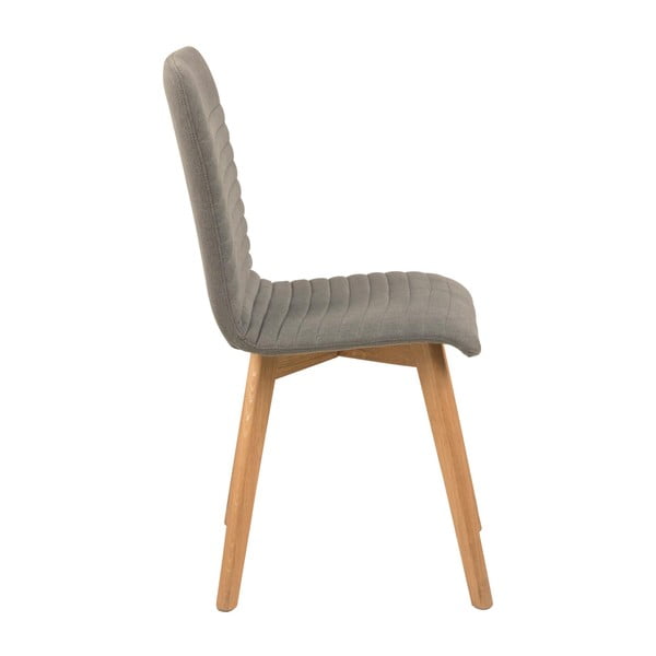 Комплект от 2 светлосиви трапезни стола Arosa - Actona-image-1