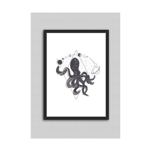 Плакат в рамка Octopus, 45 x 33 cm - North Carolina Scandinavian Home Decors
