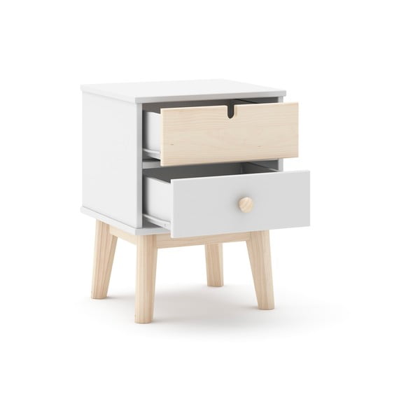 Бяло детско нощно шкафче Estefania - Marckeric-image-4