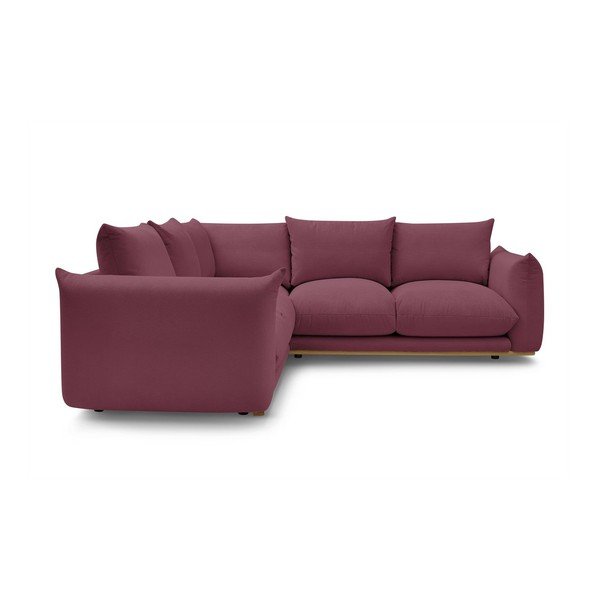 Ъглов диван в цвят бордо Ernest – Bobochic Paris-image-3