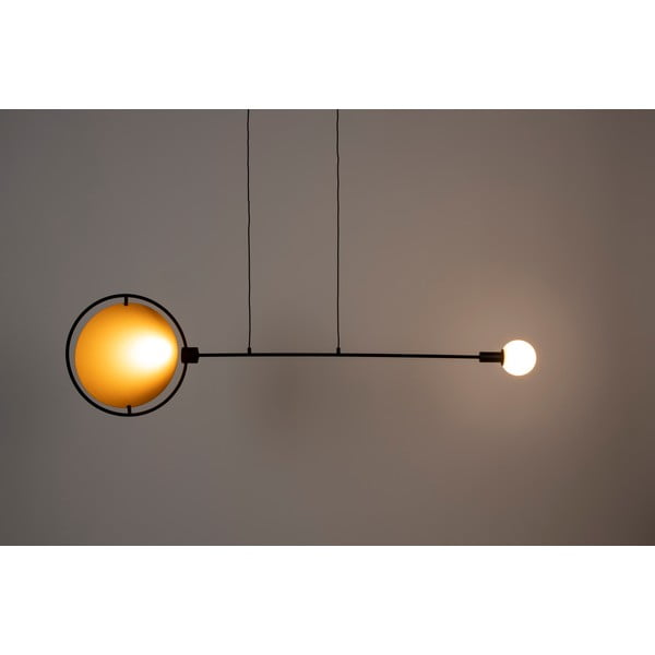 LED затъмняващо се висящо осветително тяло в цвят жълта охра и черно Sirius – Zuiver-image-1