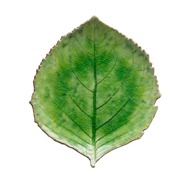 Зелена керамична чиния , 19 x 22 cm Riviera - Costa Nova