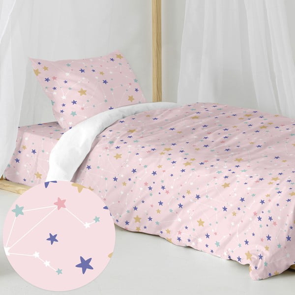 Памучно детско спално бельо за единично легло 140x200 cm Sky stars - Happy Friday
