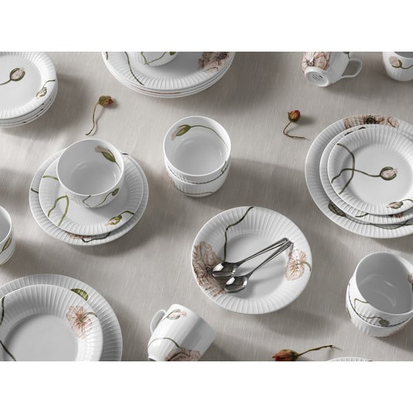 Бяла порцеланова чаша Poppy, 330 ml Hammershøi - Kähler Design-image-3