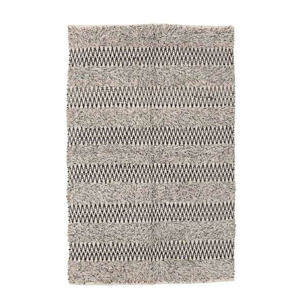 Šedý vlněný koberec InArt Rodal, 120 x 80 cm