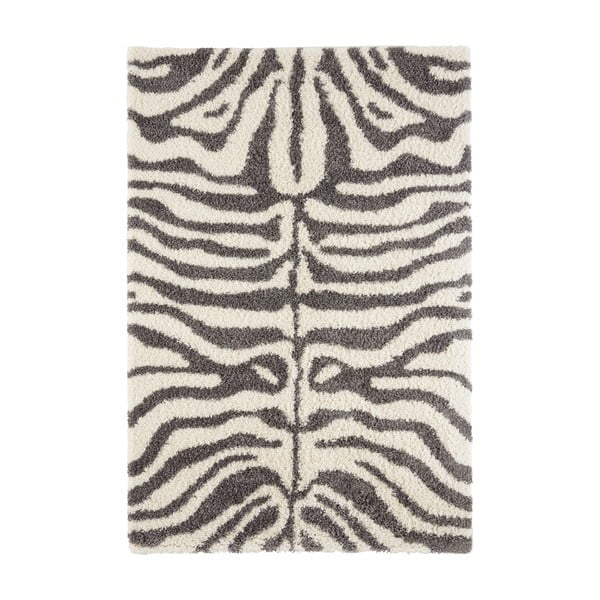Сив/бежов килим 150x80 cm Striped Animal - Ragami
