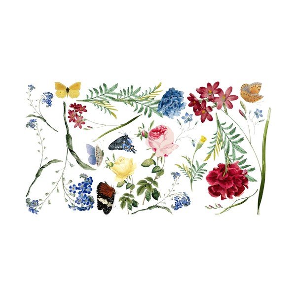 Комплект стикери за стена Цветя в градината - Ambiance-image-2