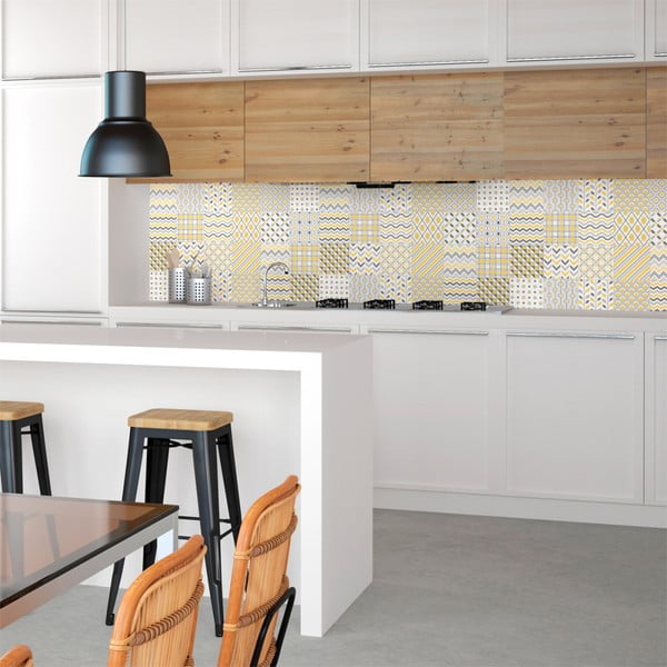 Комплект от 24 стикера за стена "Скандинавски плочки" , 10 x 10 cm Stockholm - Ambiance-image-3