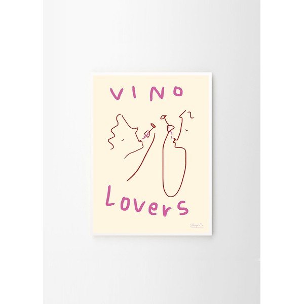 Постер 50x70 cm Vino Lovers – Ruby Hughes – The Poster Club-image-3
