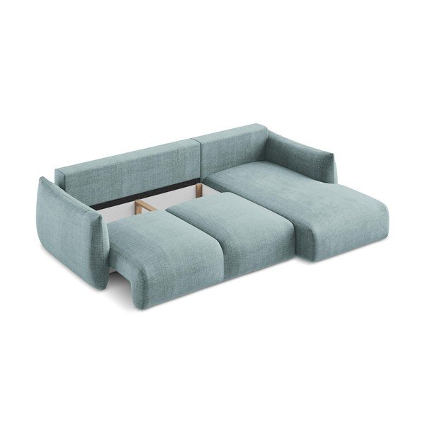 Син сгъваем ъглов диван (десен ъгъл) Leila – Makamii-image-4