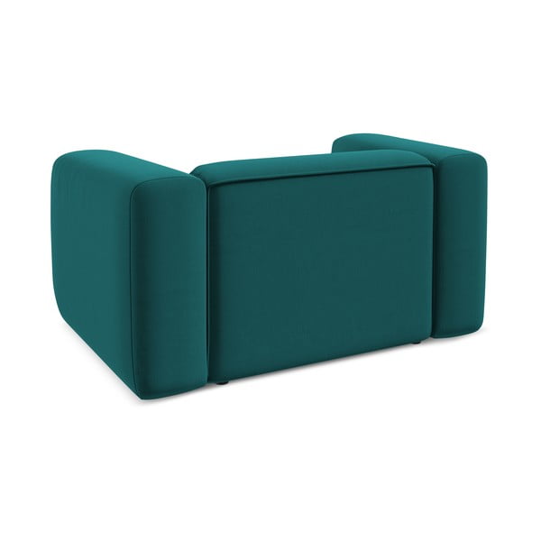 Тюркоазено кадифено кресло Ekahi – Makamii-image-4