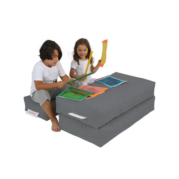 Сив детски диван 100 cm Nier - Floriane Garden-image-2