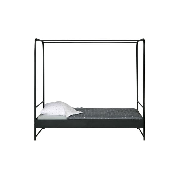 Черно единично легло Bunk, 120 x 200 cm - vtwonen