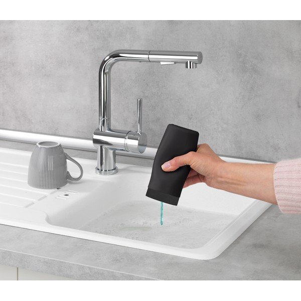 Черен силиконов дозатор за сапун Easy Squeez-e - Wenko-image-1