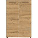 Дъбов шкаф за книги в естествен цвят 80x120 cm Agenda - Germania