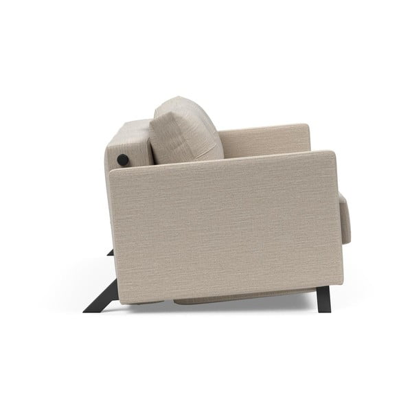 Бежов разтегателен диван с подлакътници , 140 см Cubed - Innovation-image-3